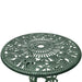 Set mobilier de bistro, 3 piese, verde, aluminiu turnat - WALTI WALTI