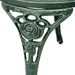 Set mobilier de bistro, 3 piese, verde, aluminiu turnat - WALTI WALTI