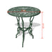 Set mobilier de bistro, 3 piese, verde, aluminiu turnat - WALTI WALTI