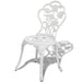 Set mobilier bistro, 3 piese, alb, aluminiu turnat - WALTI WALTI