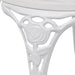 Set mobilier bistro, 3 piese, alb, aluminiu turnat - WALTI WALTI