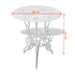 Set mobilier bistro, 3 piese, alb, aluminiu turnat - WALTI WALTI