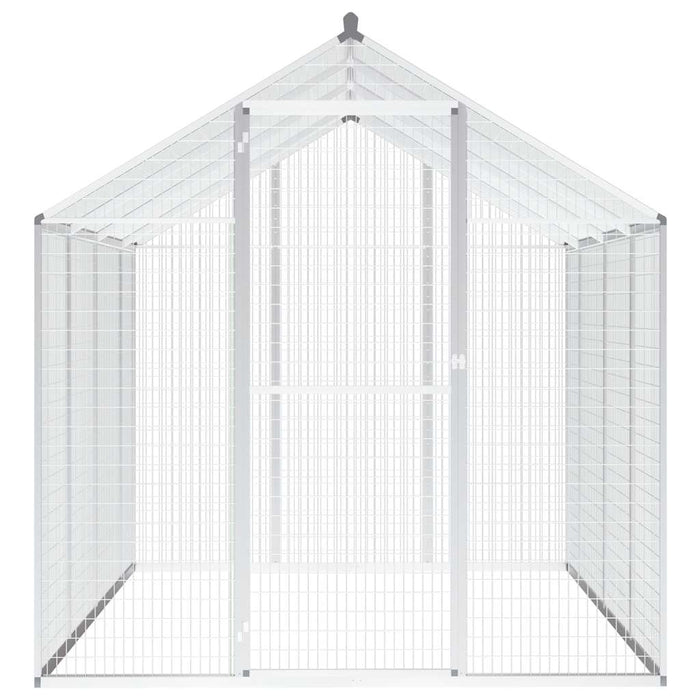 Coteț pentru păsări de exterior, aluminiu, 178 x 242 x 192 cm - WALTI WALTI