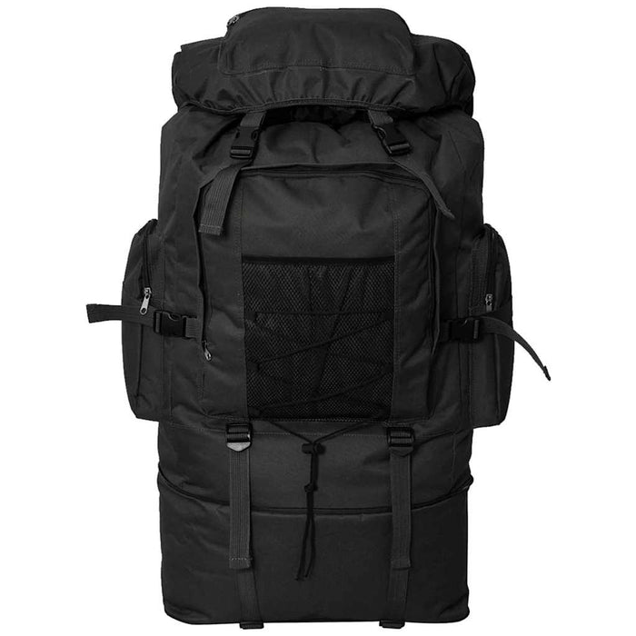 Rucsac în stil militar XXL 100 L, Negru - WALTI WALTI
