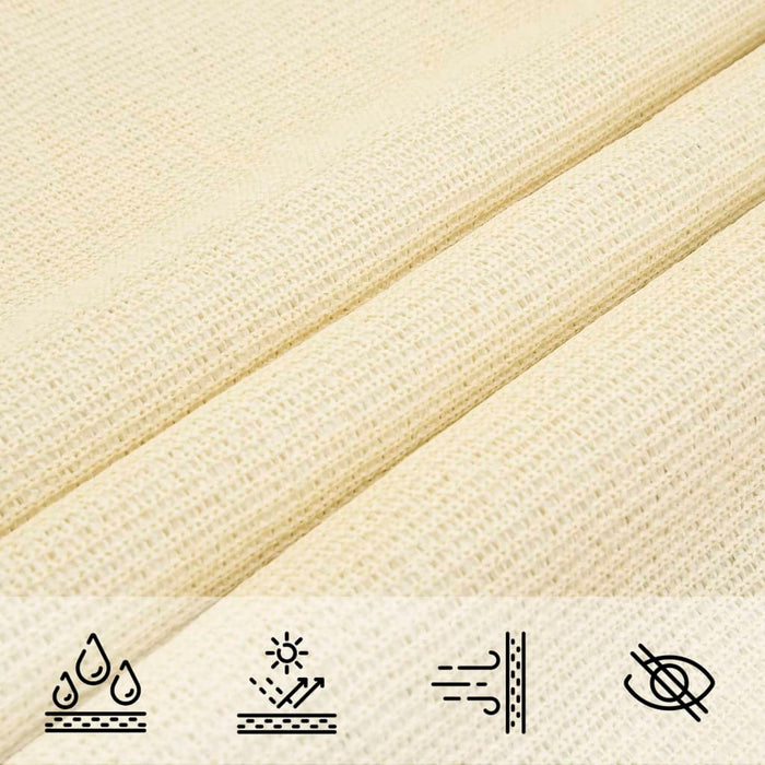Pânză parasolar, crem, 3,6x3,6x3,6 m, HDPE, triunghiular - WALTI WALTI