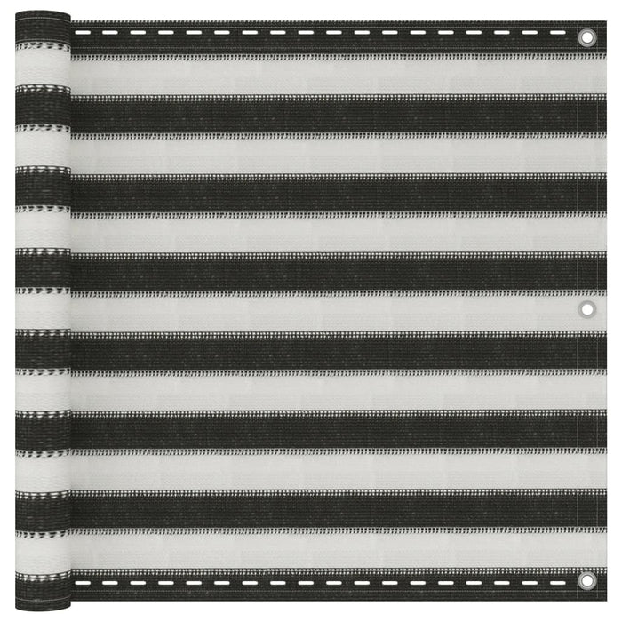Prelată pentru balcon din HDPE, 90 x 600 cm, antracit și alb - WALTI WALTI