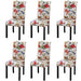 Scaune de bucătărie, 6 buc., multicolor, material textil - WALTI WALTI