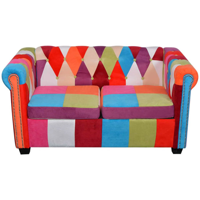 Canapea Chesterfield, cu 2 locuri, material textil - WALTI WALTI