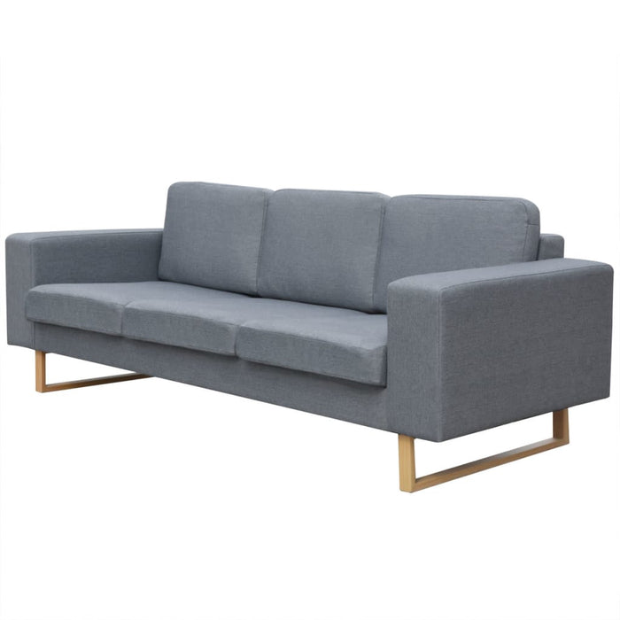 Canapea cu 3 locuri, gri deschis, material textil - WALTI WALTI