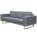 Canapea cu 3 locuri, gri deschis, material textil - WALTI WALTI