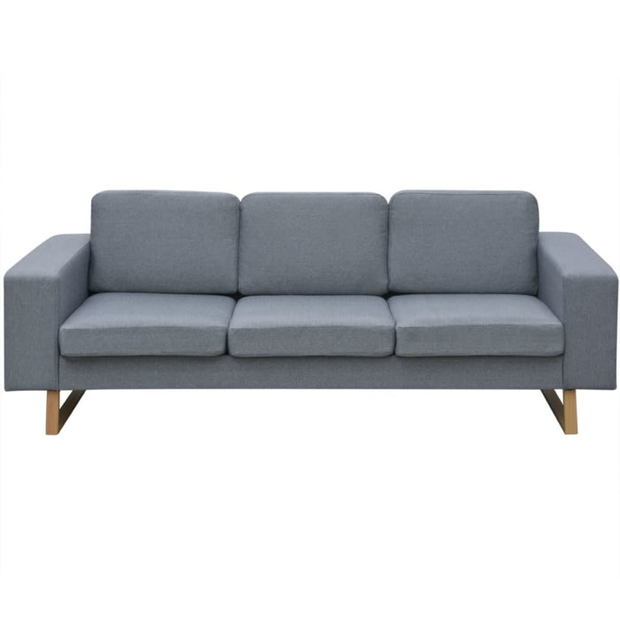 Canapea cu 3 locuri, gri deschis, material textil - WALTI WALTI