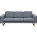 Canapea cu 3 locuri, gri deschis, material textil - WALTI WALTI