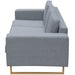 Canapea cu 3 locuri, gri deschis, material textil - WALTI WALTI