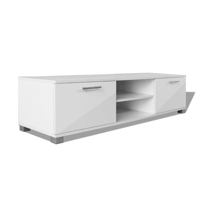 Dulap TV, alb extralucios, 120 x 40,3 x 35 cm WALTI