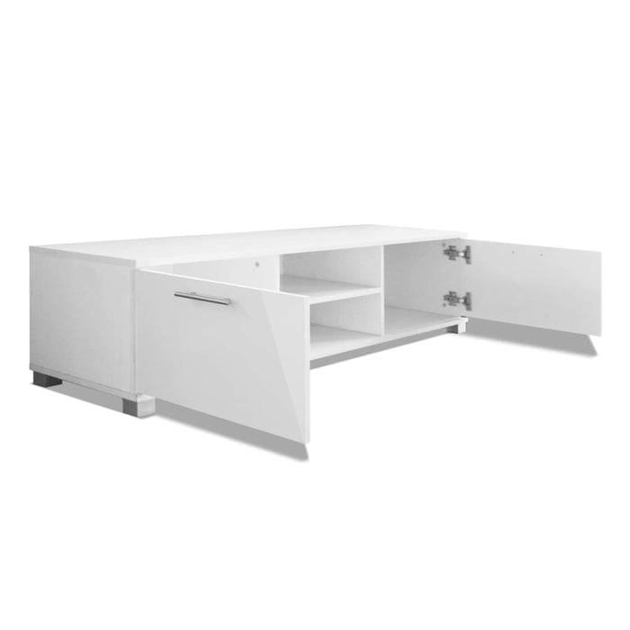 Dulap TV, alb extralucios, 120 x 40,3 x 35 cm WALTI