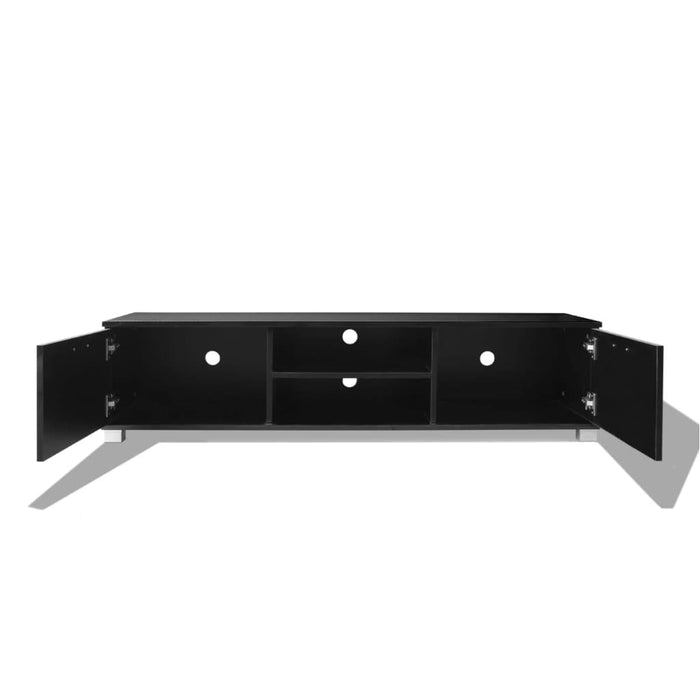 Comodă TV, negru extralucios, 140 x 40,3 x 34,7 cm - WALTI WALTI
