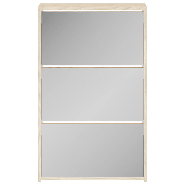 Pantofar cu oglindă și 3 niveluri, stejar, 63 x 17 x 102,5 cm - WALTI WALTI