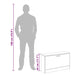 Banchetă de stocare pantofi, 80x24x45 cm, culoarea stejarului - WALTI WALTI