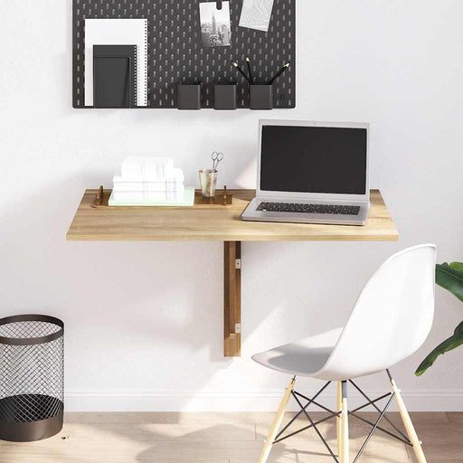 Masă de perete pliabilă, culoare stejar, 100 x 60 cm - WALTI WALTI