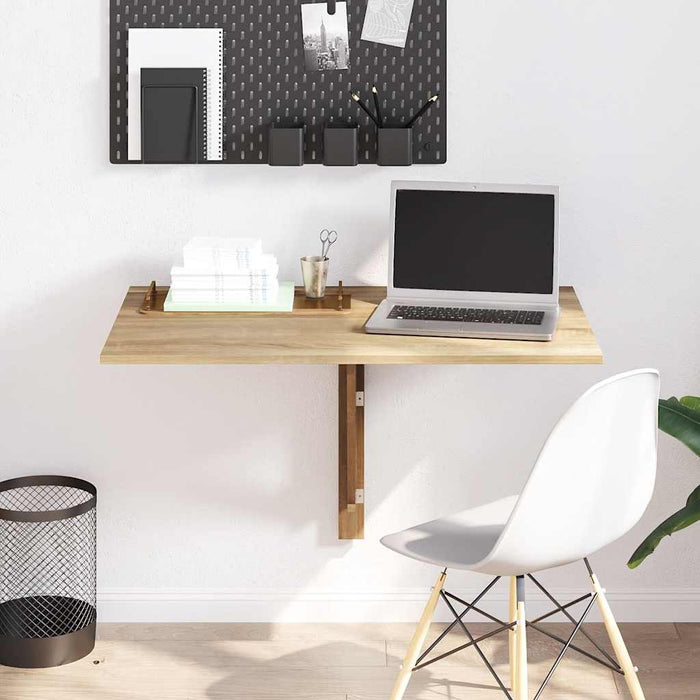 Masă de perete pliabilă, culoare stejar, 100 x 60 cm - WALTI WALTI
