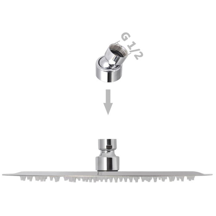 Cap de duș rotund tip ploaie, oțel inoxidabil, 25 cm - WALTI WALTI