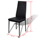 Set mobilier de bucătărie, cinci piese, negru - WALTI WALTI