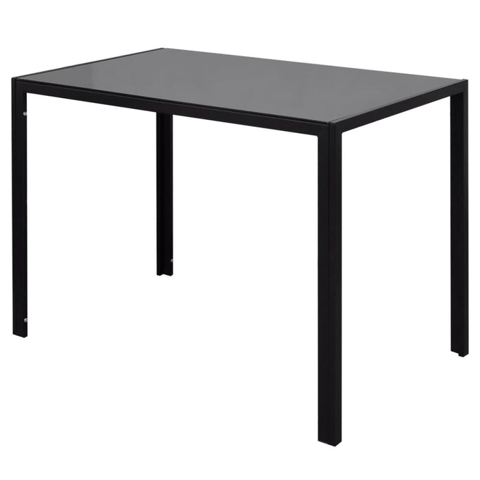Set masă și scaune de bucătărie 7 piese, negru - WALTI WALTI