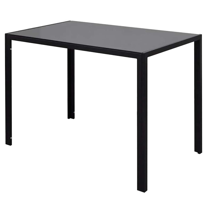 Set masă și scaune de bucătărie 7 piese alb și negru - WALTI WALTI