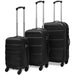 Set valize rigide, negru, 3 buc., 45,5/55/66 cm - WALTI WALTI