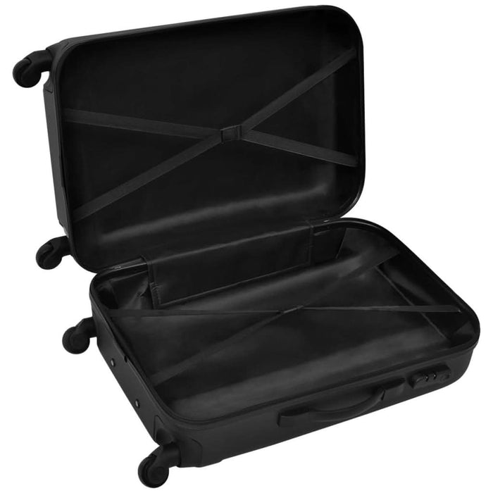 Set valize rigide, negru, 3 buc., 45,5/55/66 cm - WALTI WALTI