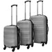 Set valize rigide, argintiu, 3 buc., 45,5/55/66 cm - WALTI WALTI