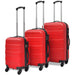 Set valize rigide, roșu, 3 buc., 45,5/55/66 cm - WALTI WALTI