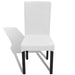 Huse de scaun elastice drepte, 4 buc., alb - WALTI WALTI