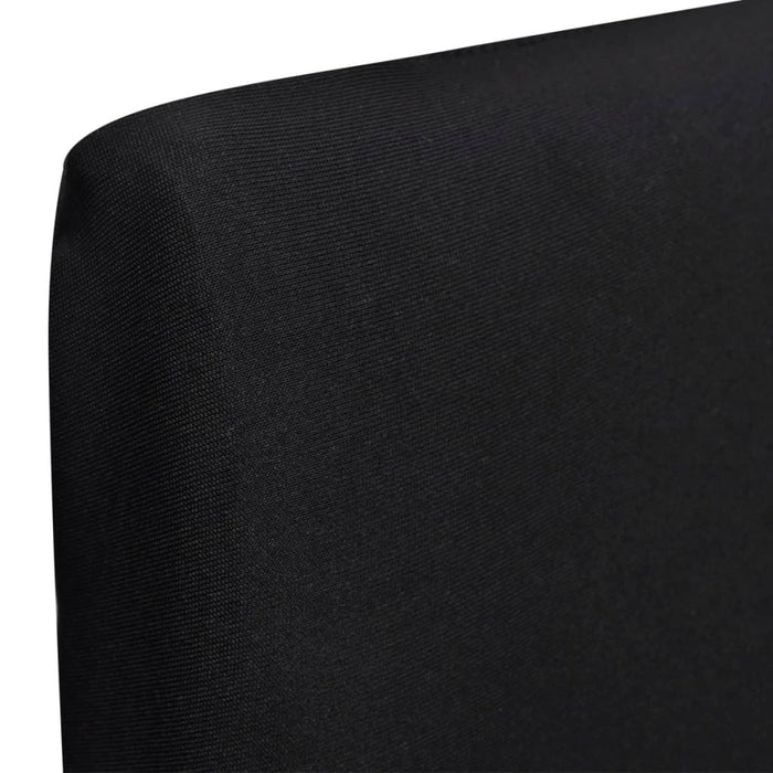 Huse de scaun elastice drepte, 4 buc., negru WALTI