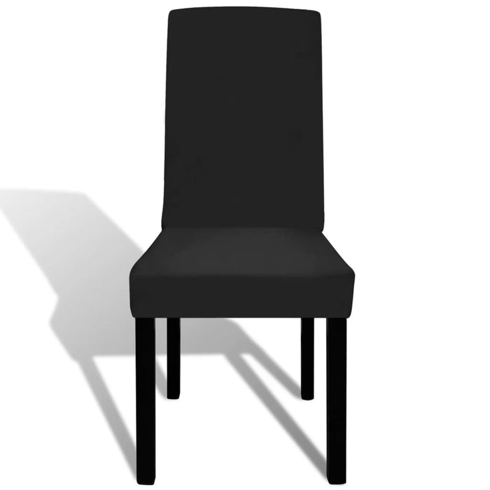 Huse de scaun elastice drepte, 4 buc., negru WALTI