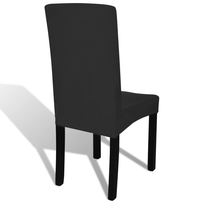 Huse de scaun elastice drepte, 4 buc., negru WALTI