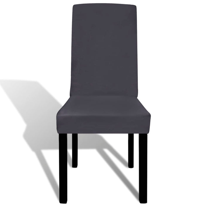 Huse de scaun elastice drepte, 6 buc., antracit - WALTI WALTI
