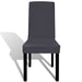 Huse de scaun elastice drepte, 6 buc., antracit - WALTI WALTI
