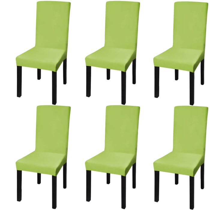 Huse de scaun elastice drepte, 6 buc., verde - WALTI WALTI