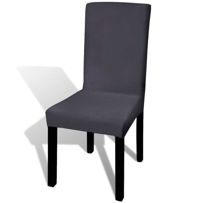 Huse de scaun elastice drepte, 4 buc., antracit - WALTI WALTI
