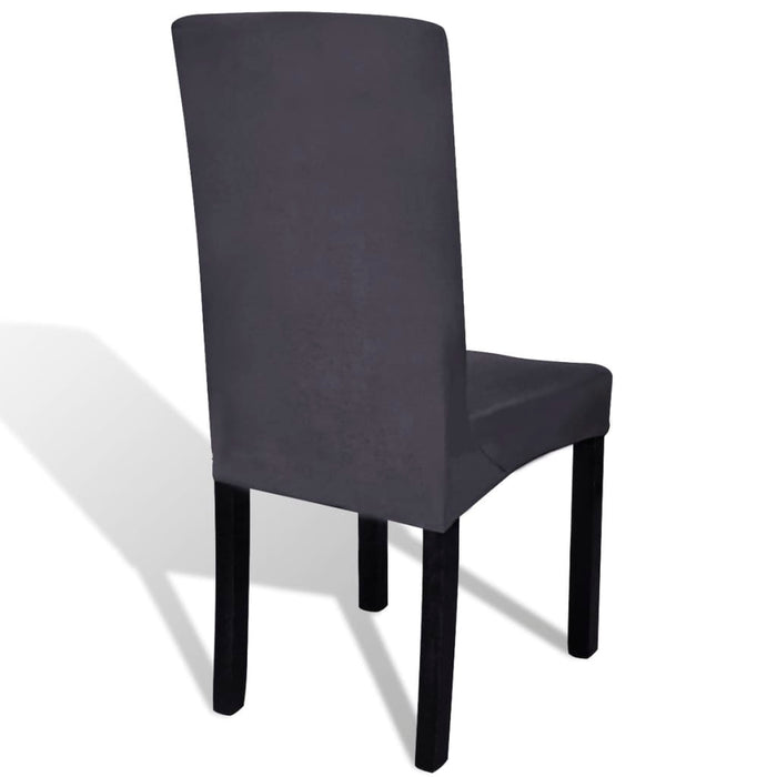 Huse de scaun elastice drepte, 4 buc., antracit - WALTI WALTI