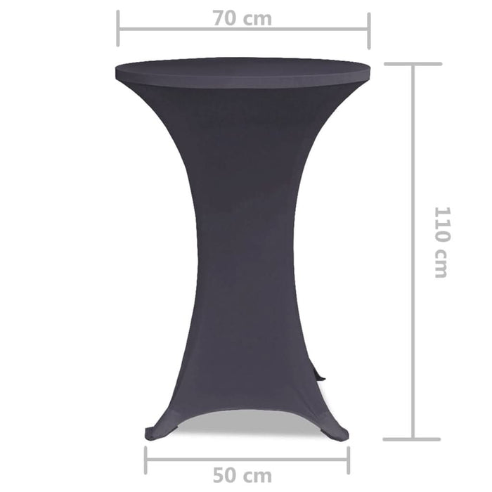 Husă elastică pentru masă, 2 buc., antracit, 70 cm - WALTI WALTI