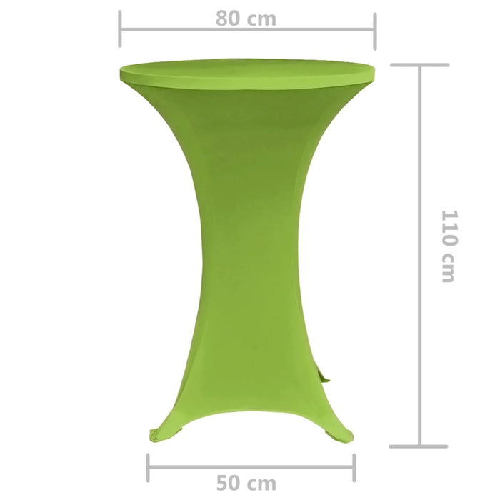 Husă elastică pentru masă, 2 buc., verde, 80 cm - WALTI WALTI