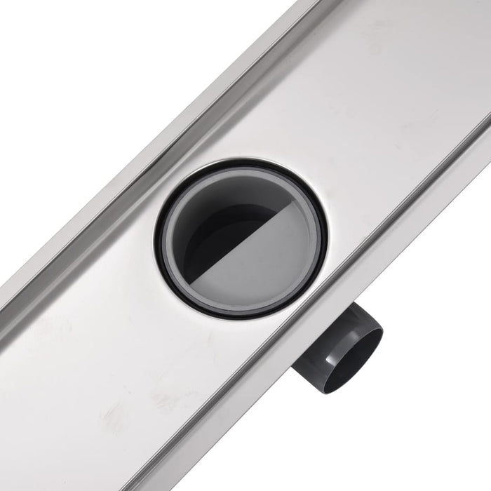 Rigolă duș liniară, model linie, oțel inoxidabil, 530 x 140 mm WALTI