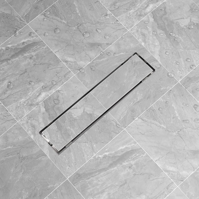 Rigolă duș liniară, model linie, oțel inoxidabil, 530 x 140 mm WALTI