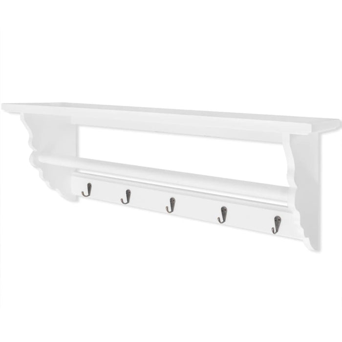 Cuier de haine, stil baroc, alb, MDF - WALTI WALTI