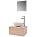 Set mobilier baie, 4 piese, bej, cu chiuvetă și robinet - WALTI WALTI
