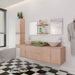 Set mobilier baie 11 piese cu chiuvete și robinete incluse, Bej - WALTI WALTI