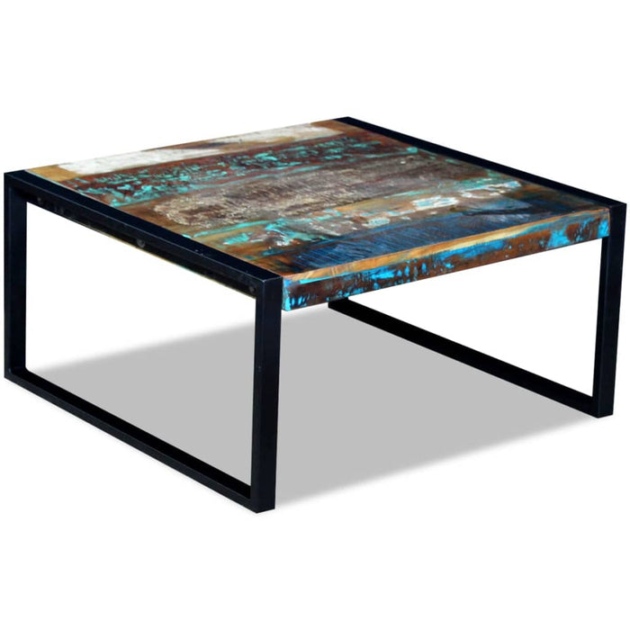 Măsuță de cafea, 80 x 80 x 40 cm, lemn masiv reciclat - WALTI WALTI