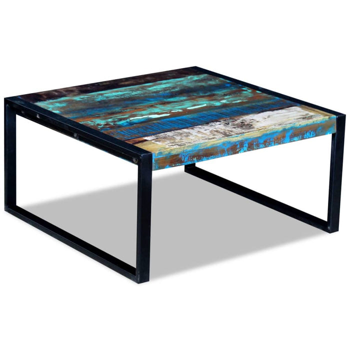 Măsuță de cafea, 80 x 80 x 40 cm, lemn masiv reciclat - WALTI WALTI